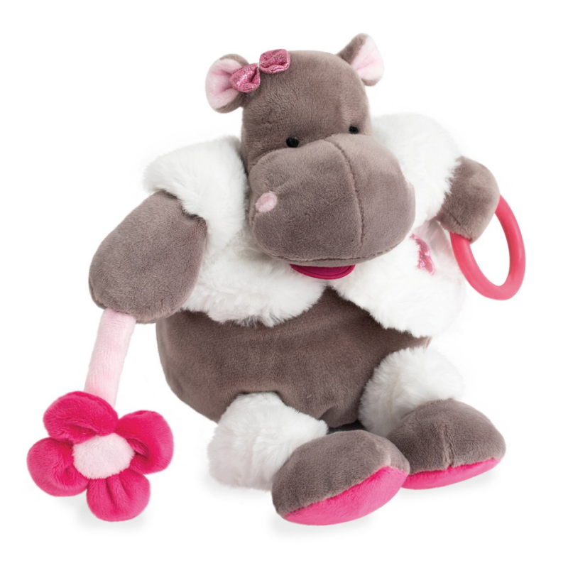 Zoé lhippo pantin dactivité blanc rose fleur 